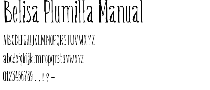Belisa plumilla manual police